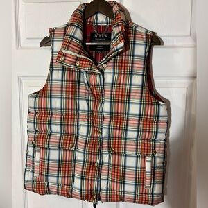 NWOT Jcrew plaid puffer vest!!